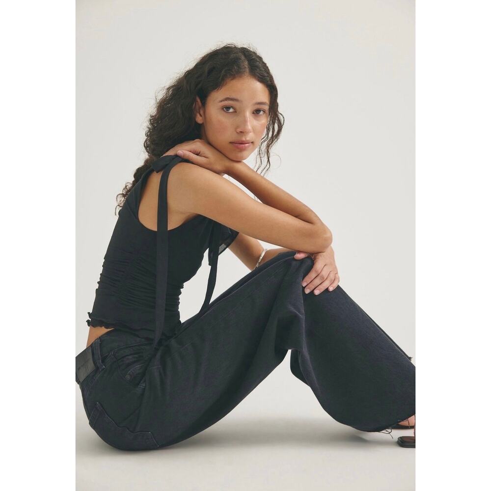NEW Free People We The Free Doppelganger Alter Ego Wide-Leg Twisted Jeans 26 - Picture 3 of 12